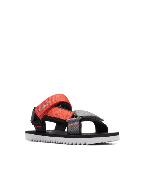 Clarks - Peak Web Kid Red Combi Textile Clarks - Peak Web Kid Red Combi Textile